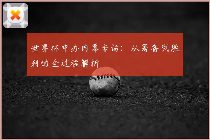 世界杯申办内幕专访:从筹备到胜利的全过程解析